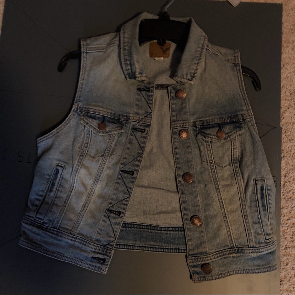American Eagle Denim Vest